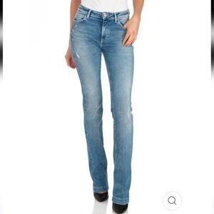 Guess Mid Sexy Bootcut Jeans Size 26 Calicycle Clean ( Light Blue)